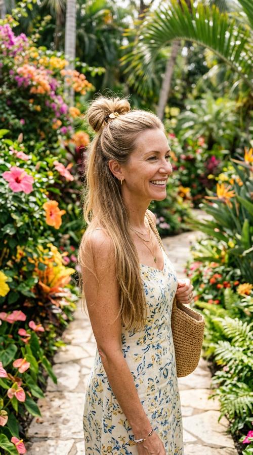 The Half-Up Top Knot