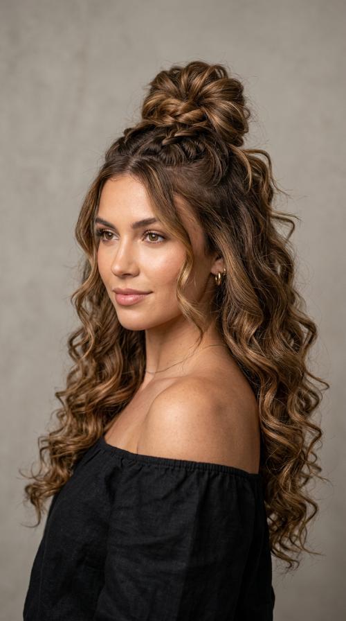 The Half-Up Top Knot