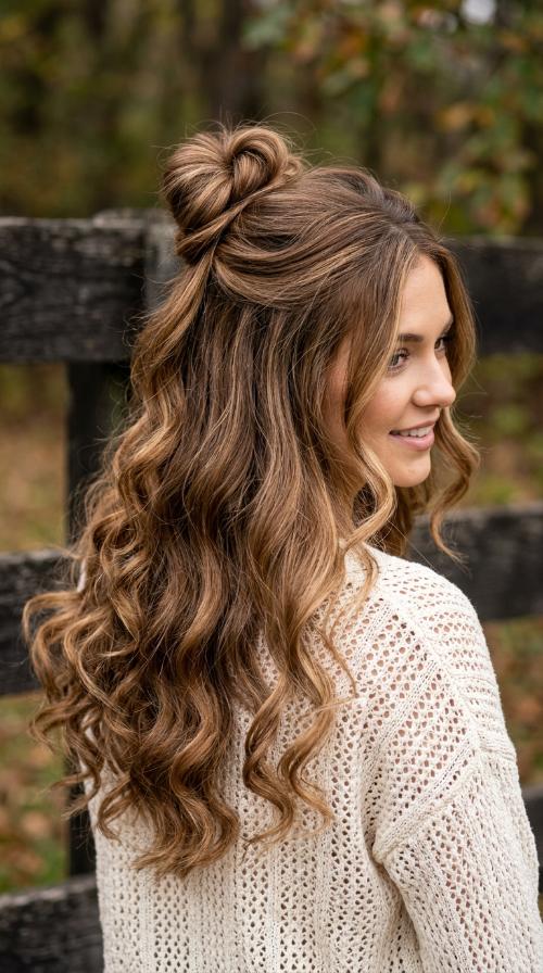 The Half-Up Top Knot