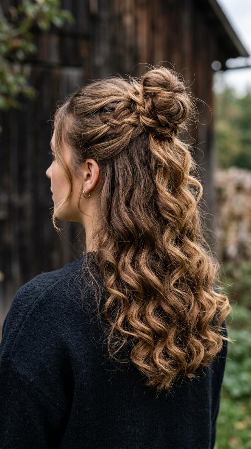 The Half-Up Top Knot