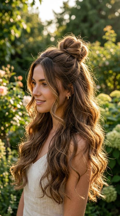 The Half-Up Top Knot