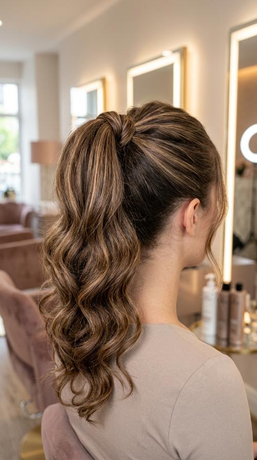 The High Ponytail with a Twist