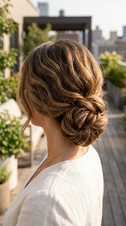 The Knotted Low Bun