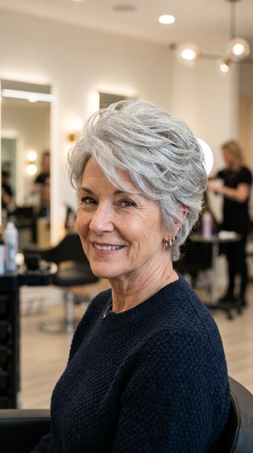The Layered Pixie Cut