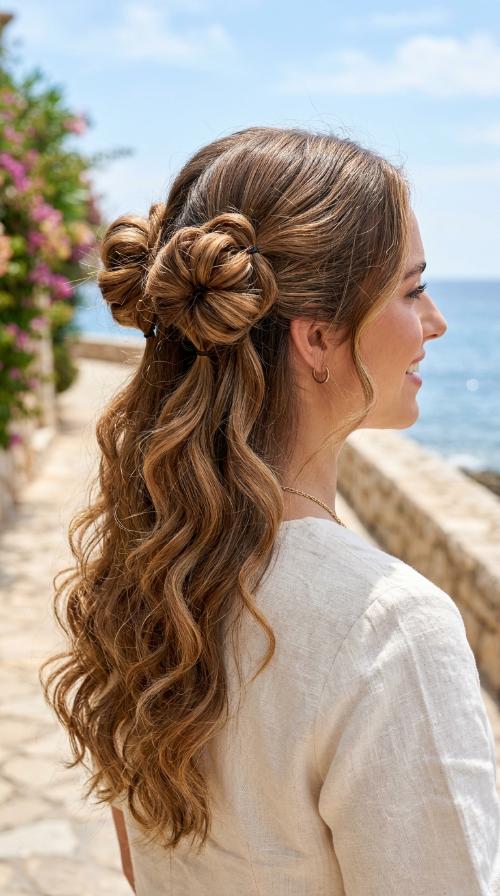 The Looped Double Bun