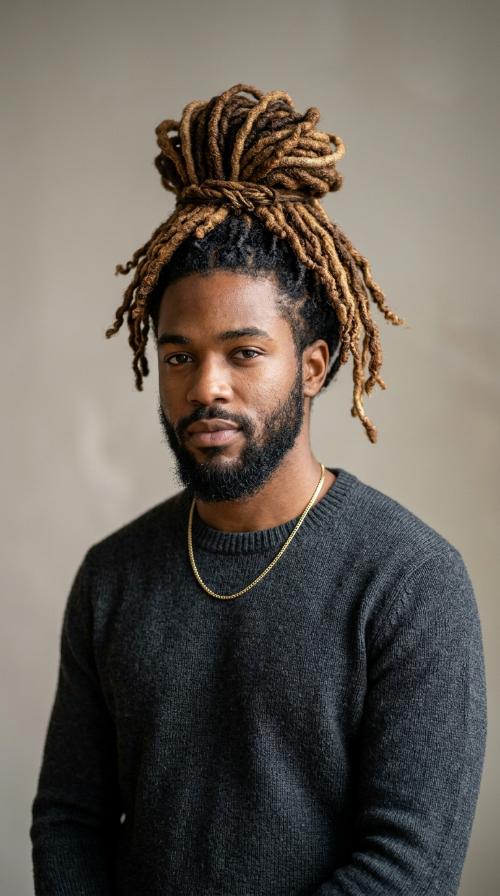The Man Bun Locs