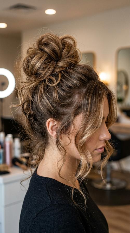 The Messy High Bun