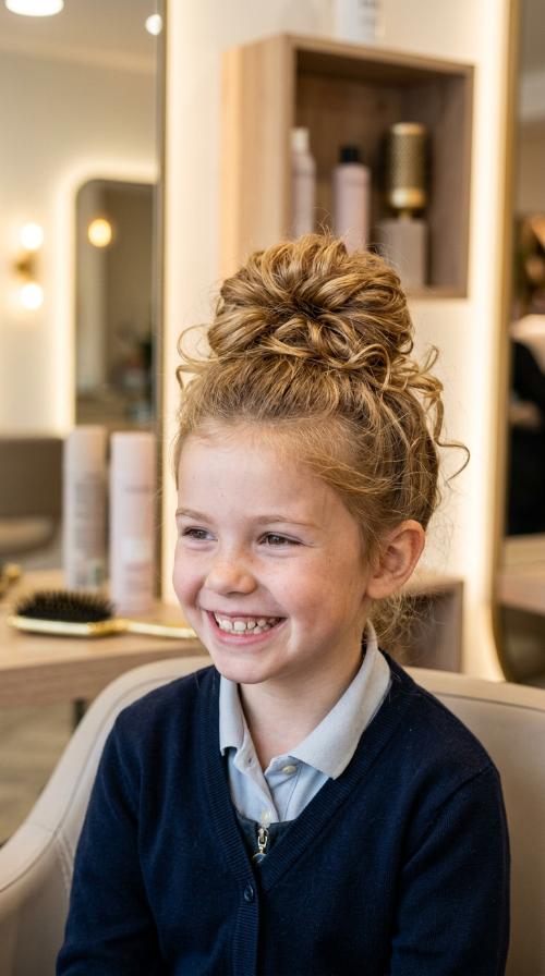 The Messy Top Bun