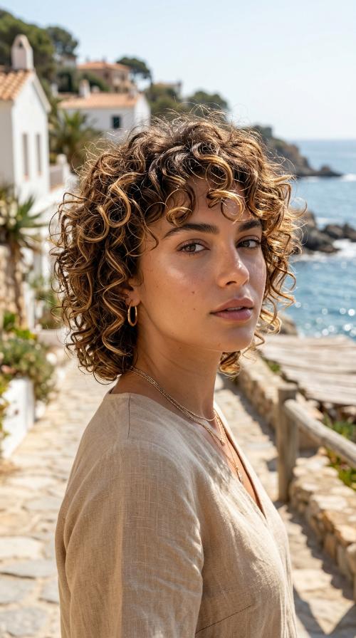 The Mini Curly Mullet