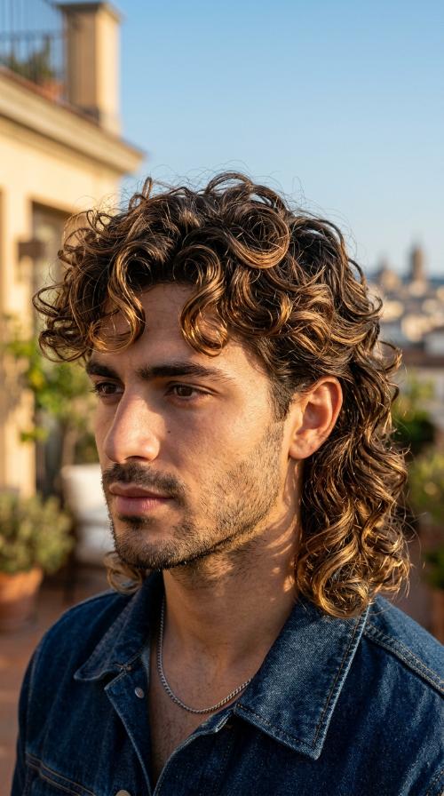 The Modern Curly Mullet (Type 2C)