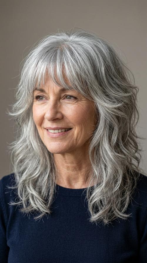 The Modern Shag with Bangs