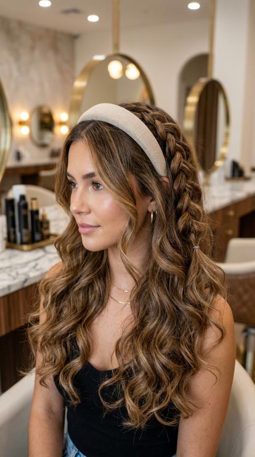 The Padded Headband Look