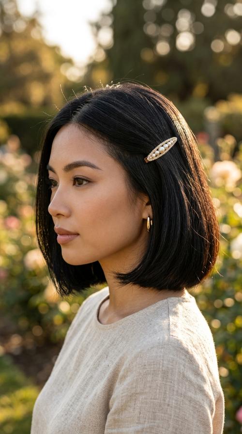 The Parisian Chic Barrette Look