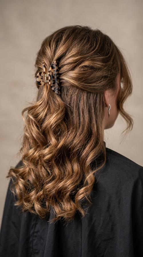 The Polished Claw Clip Updo