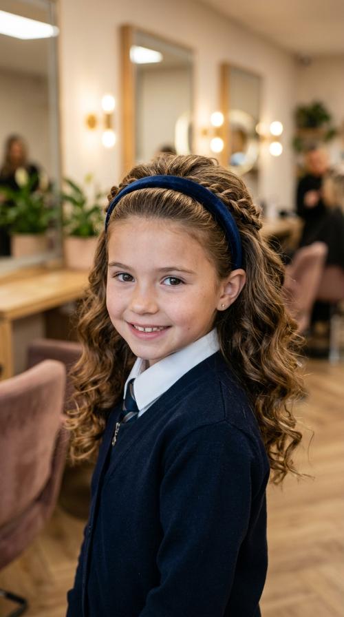 The Pulled-Back Headband Look