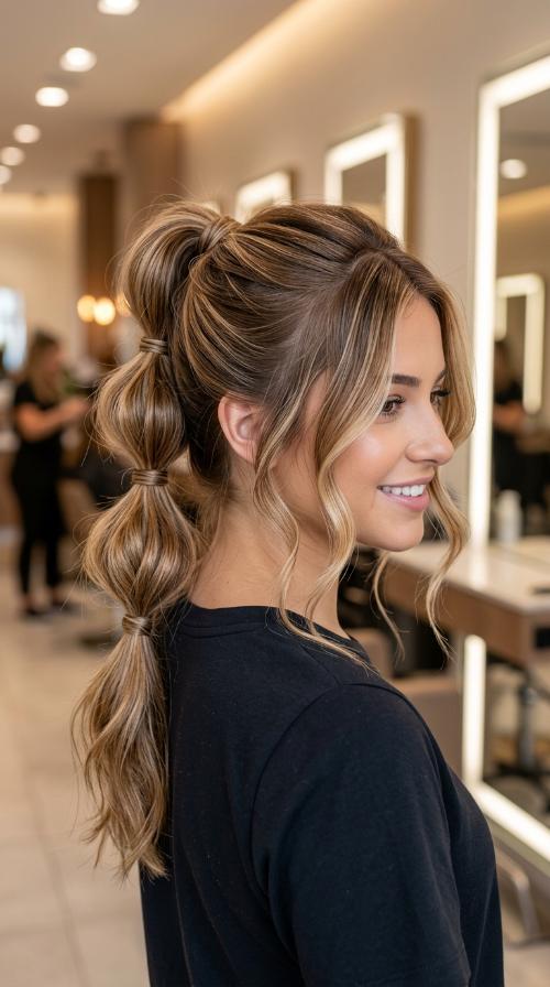 The Quick Bubble Ponytail