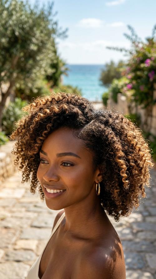 The Side-Parted Afro
