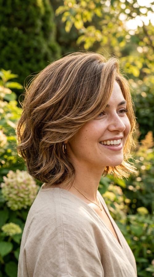 The Side-Swept Bob