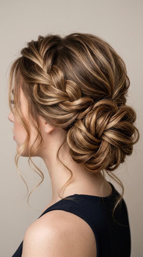 The Side-Swept Romantic Bun