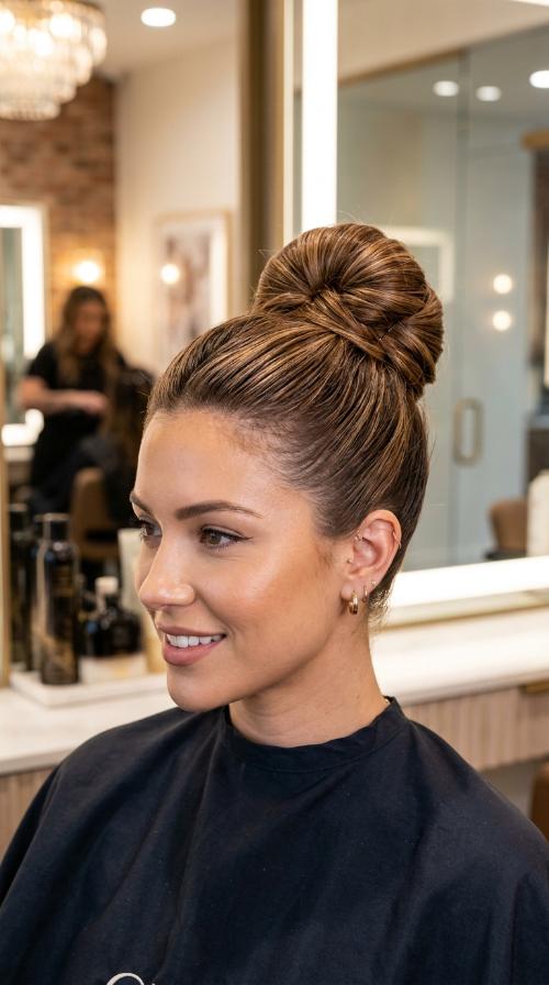 The Sleek High Bun
