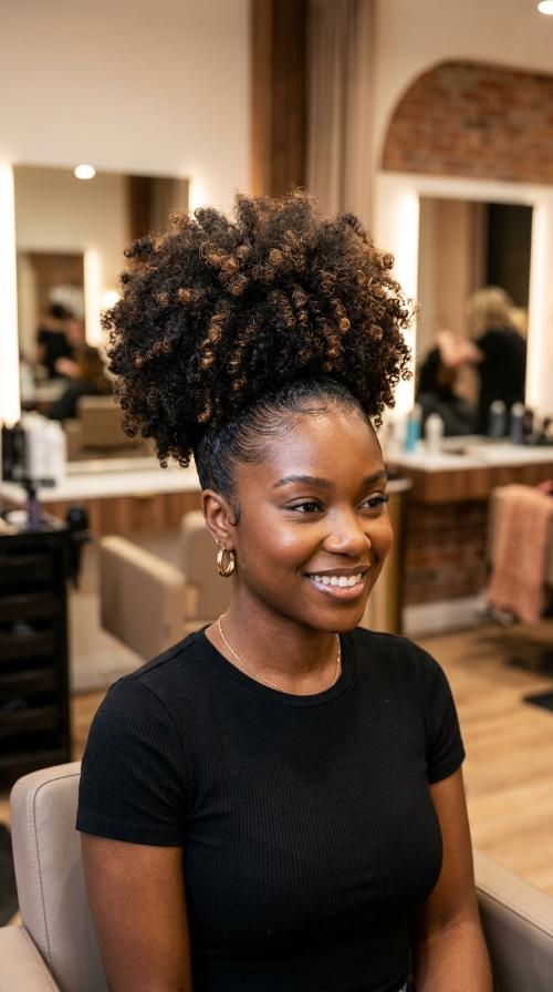 The Sleek High Puff