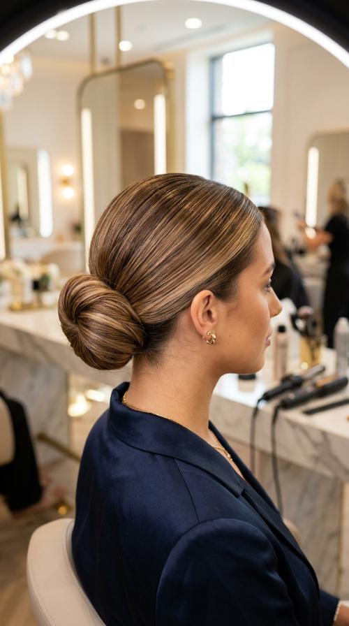 The Sleek Low Bun