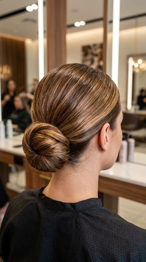 The Sleek Low Bun