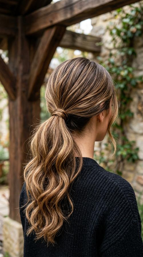 The Sleek Low Ponytail