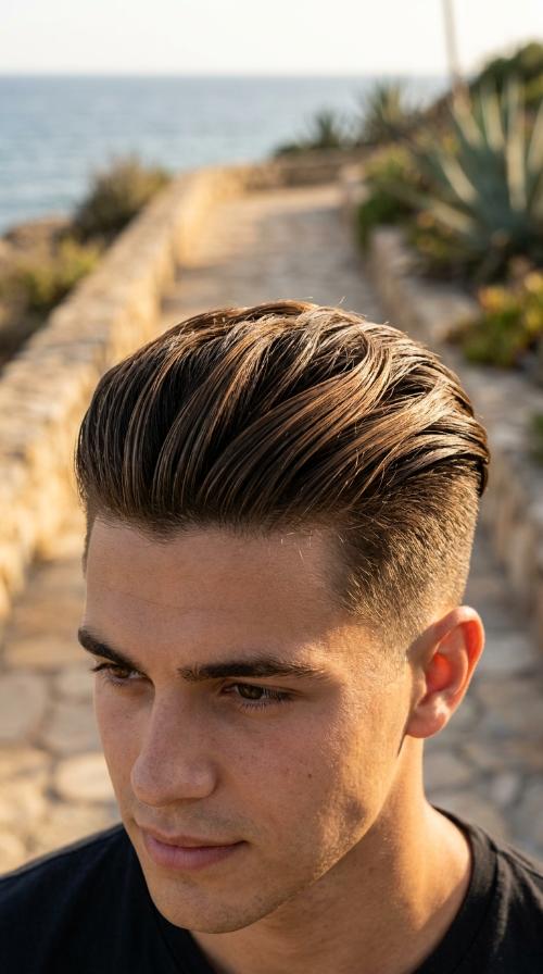 The Slicked Back Undercut