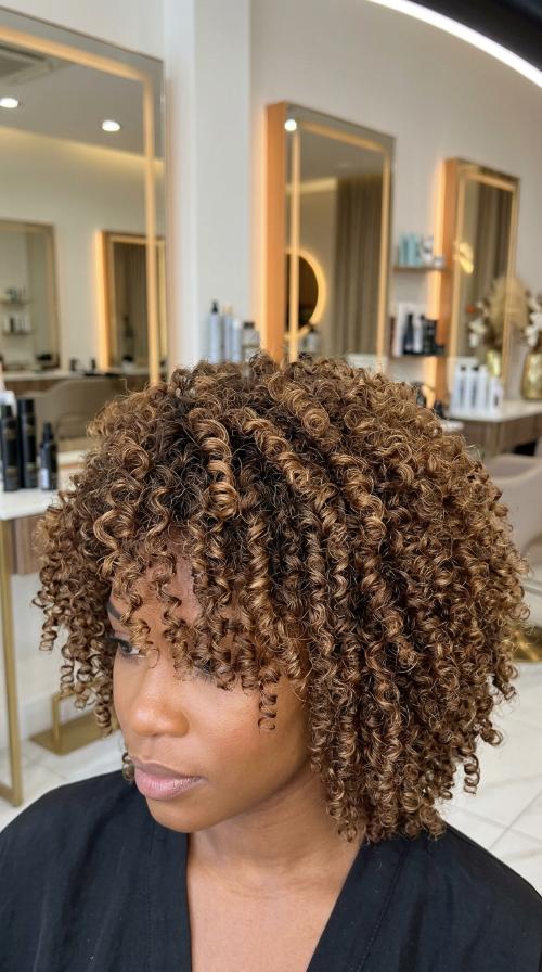 The Stretched Bantu Knot Out