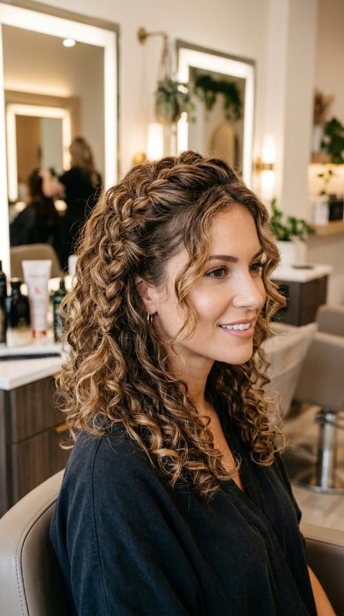 The Tapered Curly Bob