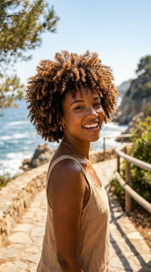 The Teeny Weeny Afro (TWA) for Oval Faces