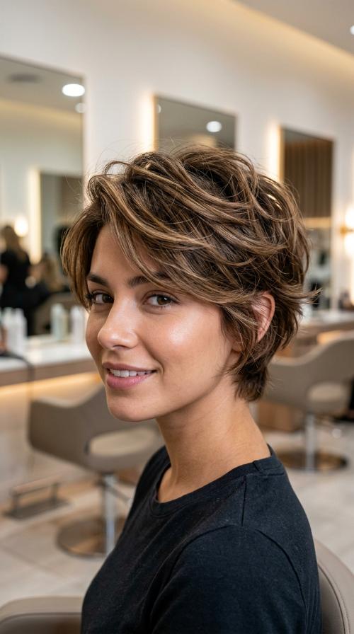 The Textured Pixie Cut