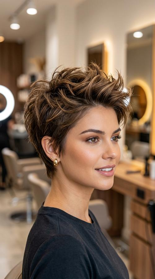 The Textured Spiky Pixie