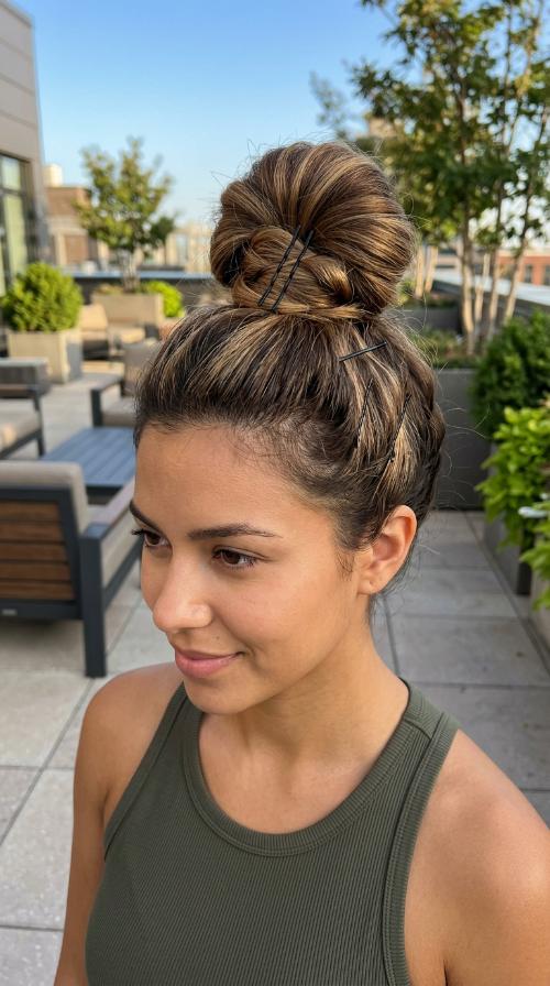 The Top Knot with Pins