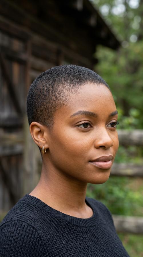 The Ultra-Short Buzz Cut for Oval Faces