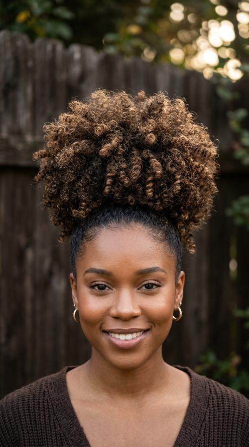 The Voluminous Afro Puff