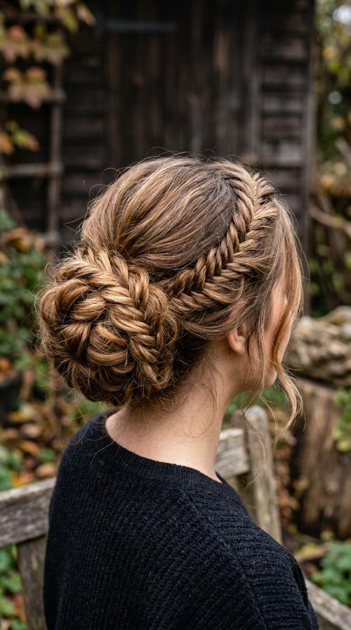 The Wrap-Around Fishtail Bun
