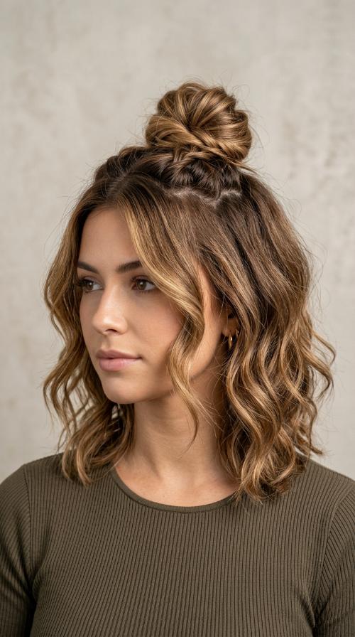 Top Knot for Layered Cuts