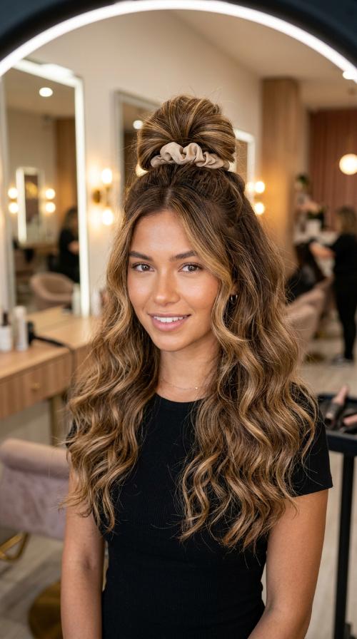 Top Knot with Scrunchie