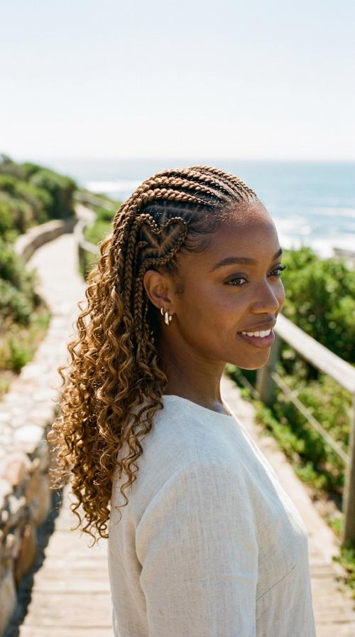 Tribal Braids with Heart Design
