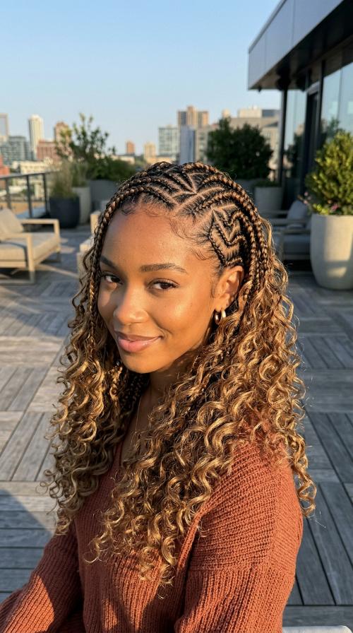 Tribal Zig-Zag Patterned Feed-ins