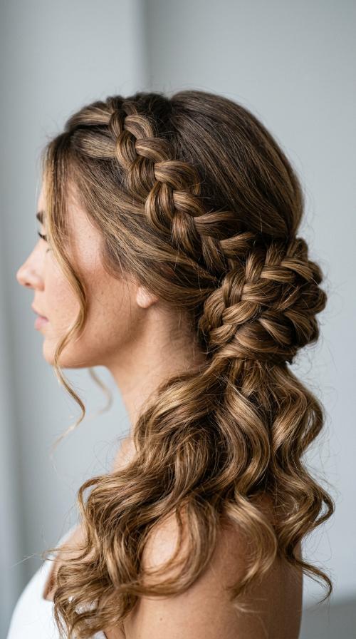 Triple Braid Low Bun
