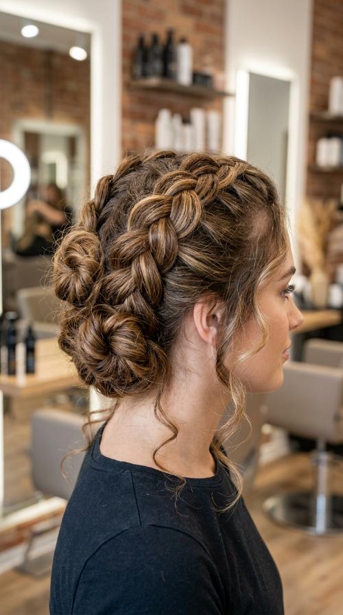 Triple Braided Buns
