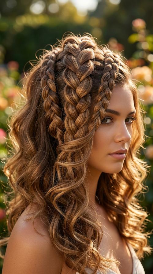 Triple Braided Mohawk
