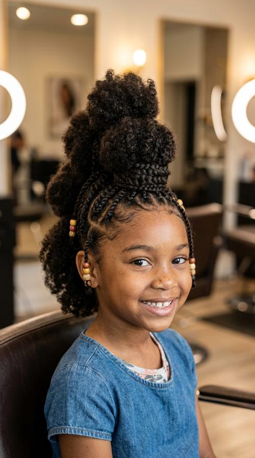 Triple Bun Mohawk