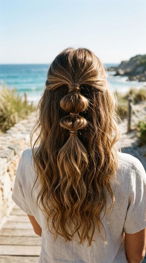 Triple Knotted Ponytail