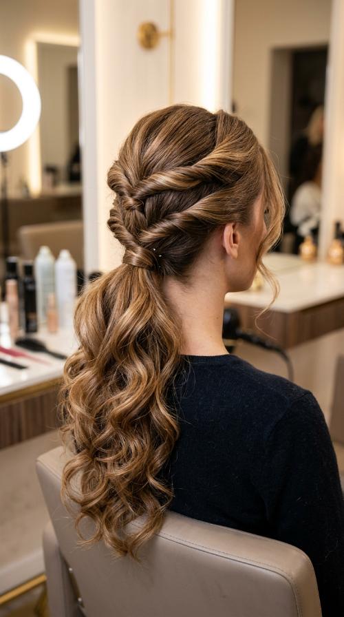 Triple-Twist Ponytail
