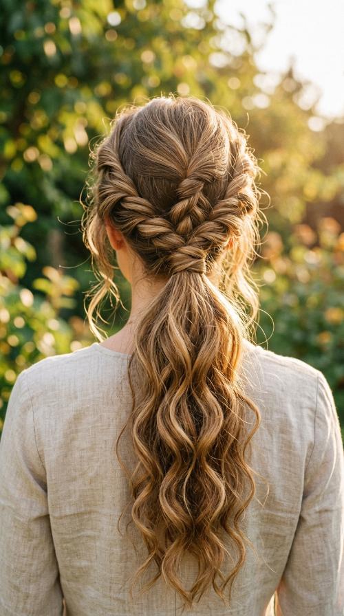 Triple Twisted Ponytail