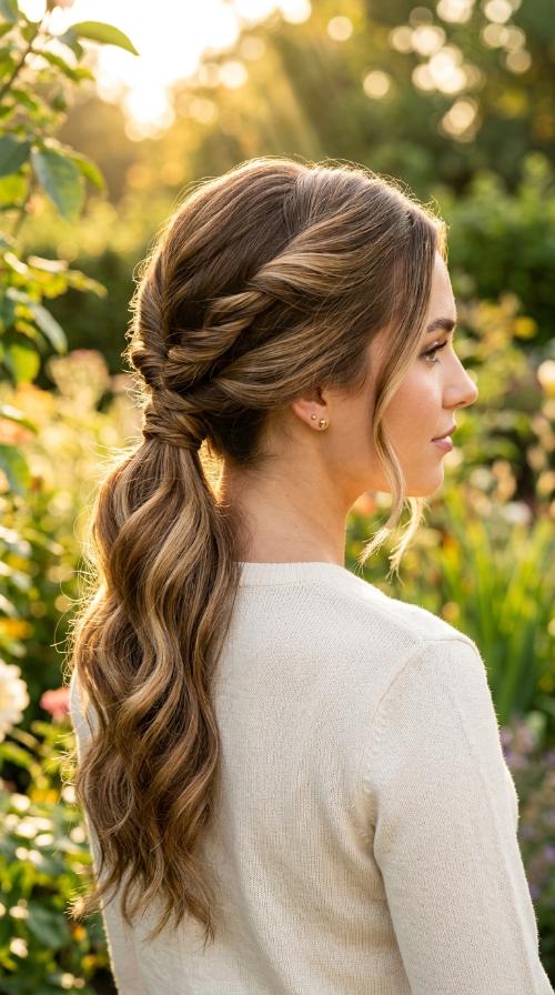 Triple Twisted Ponytail